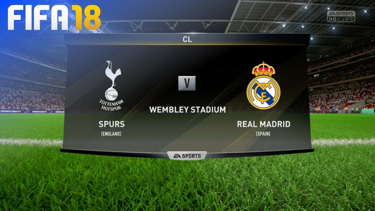 Fifa 18 Tottenham Hotspur Vs Real Madrid Wembley Stadium Youtube Fifa 18 Tottenham Hotspur Vs Real Madrid Wembley Stadium Youtube