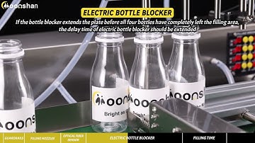 Moonshan How To Set the 4-Nozzle Liquid Filling Machine with Conveyor (T400 Electric Version)