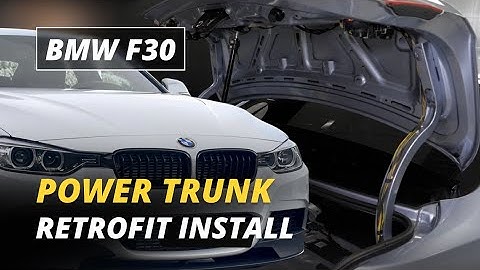 BMW 3 Series (F30) Power Trunk Retrofit Installation Tutorial
