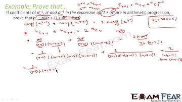 Maths Binomial Theorem part 13 Examples CBSE Class X1
