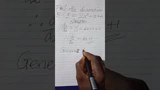 CALCULUS|| DERIVATIVES ✅ #calculus #derivatives #shorts #tutorchimaths