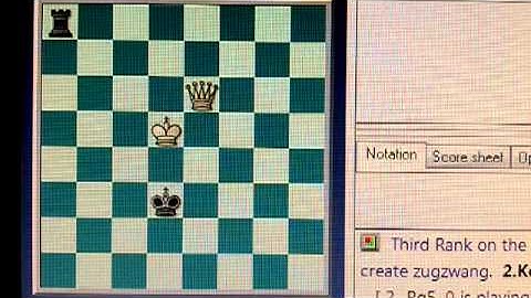 Queen versus Rook endgame, Harassment part 1