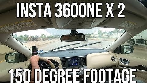 Insta 360 one x2 Footage 150 Degrees Video Test Traffic And Accident