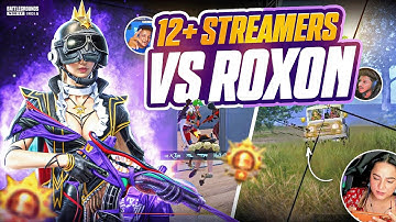ROXON VS 12+ STREAMERS🔥 Fastest 1v4 Clutches Against Pro Streamers😱 | BGMI