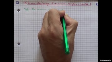 Nombres complexes 1 - 1. le nombre i,  forme algébrique d