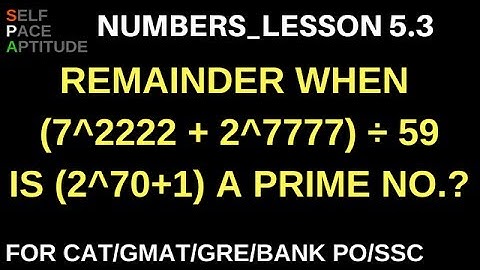 NUMBERS_LESSON 5.3_QUESTION ON (an ± bn) ÷ Divisor_QUANTITATIVE APTITUDE FOR CAT/GMAT/BANK PO/SSC