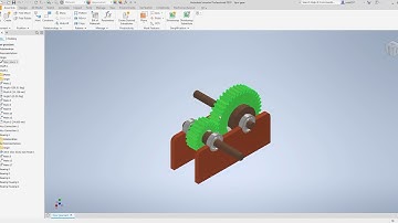Gear Train Design using Autodesk Inventor - Project assignment for Skyfi Labs online course