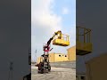 Forklift-mounted front-end crane with attached basket #中国制造工厂出口 #Special Vehicle Export