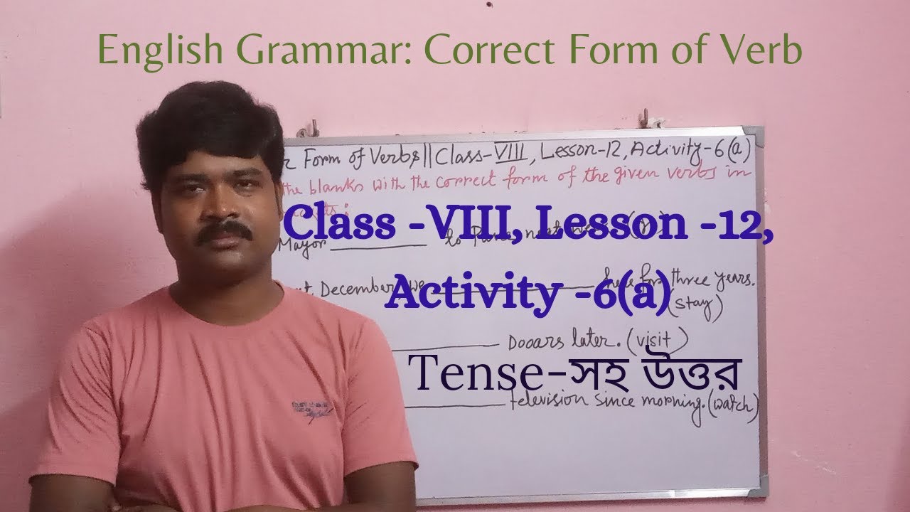 English Subject Cass VIII Lesson 12 Activity 6 a Correct Form Of English Subject Cass VIII Lesson 12 Activity 6 a Correct Form Of
