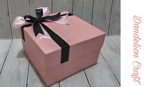 Cara Membuat Kotak Kado Semewah di Toko| DIY Gift Box | How to Make Gift Box so Easy