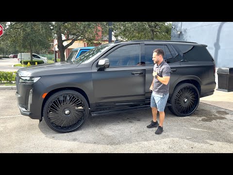 Matte Black 2024 Cadillac Escalade on 30" Forgiato Wheels by Coast 2 Coast Customs