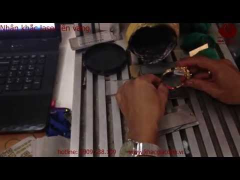 Video Khắc chữ lên vàng, khắc tên lên vòng vàng, khắc thương... - youtube