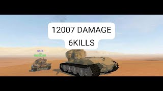 panzer war Waffentrager E100 (12007 damage and 6 kills)