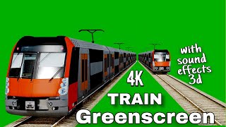 Train greenscreen 4k hd chroma key 3d VFXMAN | Greenscreen train hd video footage vfx man