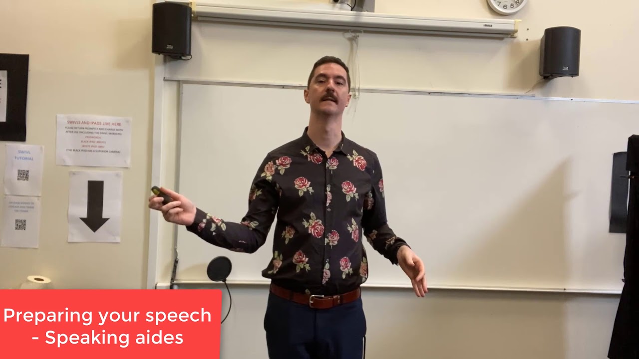 Oral Presentation Speaking aides Cue Cards and gesture YouTube