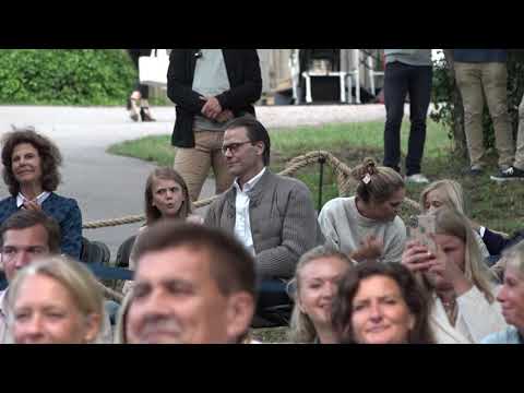 Princess Estelle and Princess Leonore  at Lena Philipsson concert at Solliden Palace