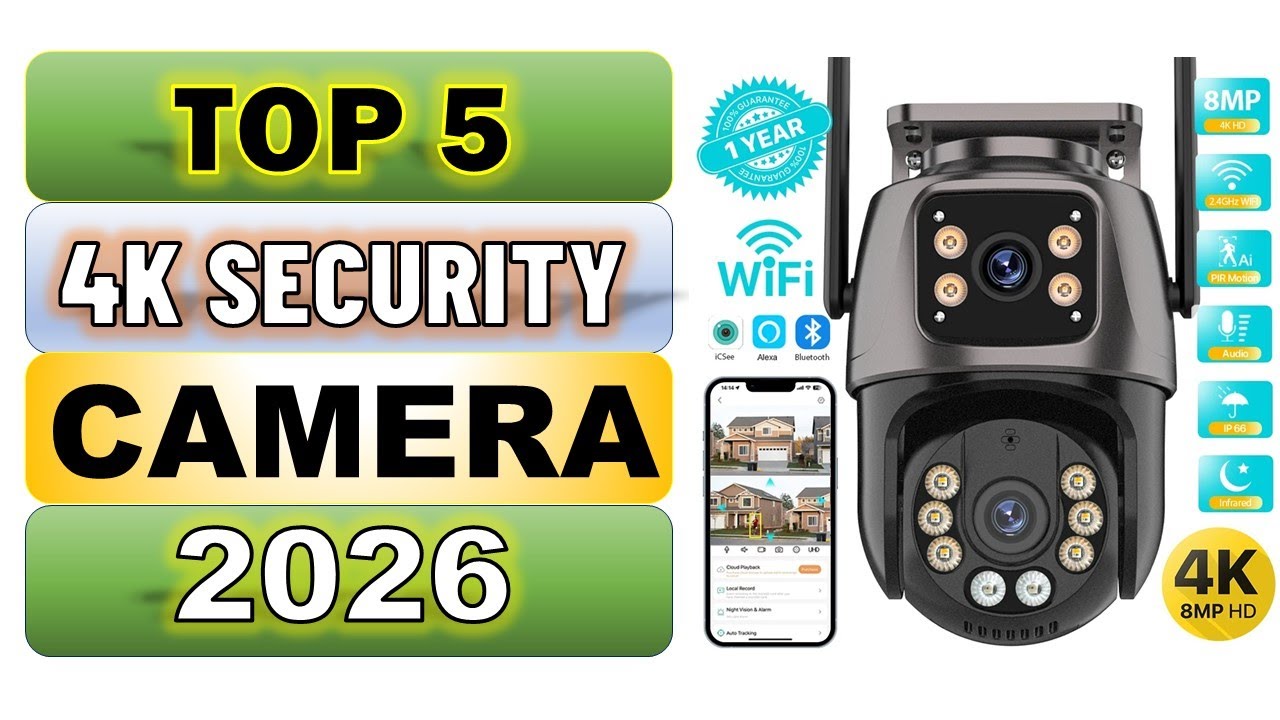Top 5 Best 4K Security Camera in 2026 || From Aliexpress - YouTube