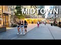 NEW YORK CITY Walking Tour [4K] - MIDTOWN - Sunset Walk