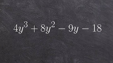 Learn how to factor a polynomial with four terms by grouping