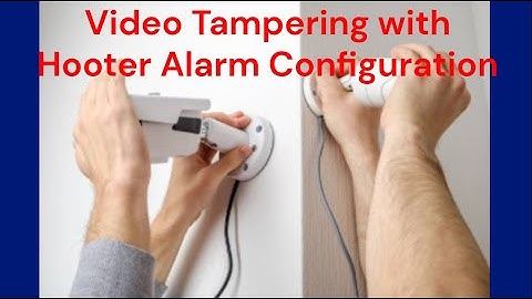 Video Tampering with Hooter Alarm Configuration in CPPLUS DVR/NVR. How to Configure Video tampering.