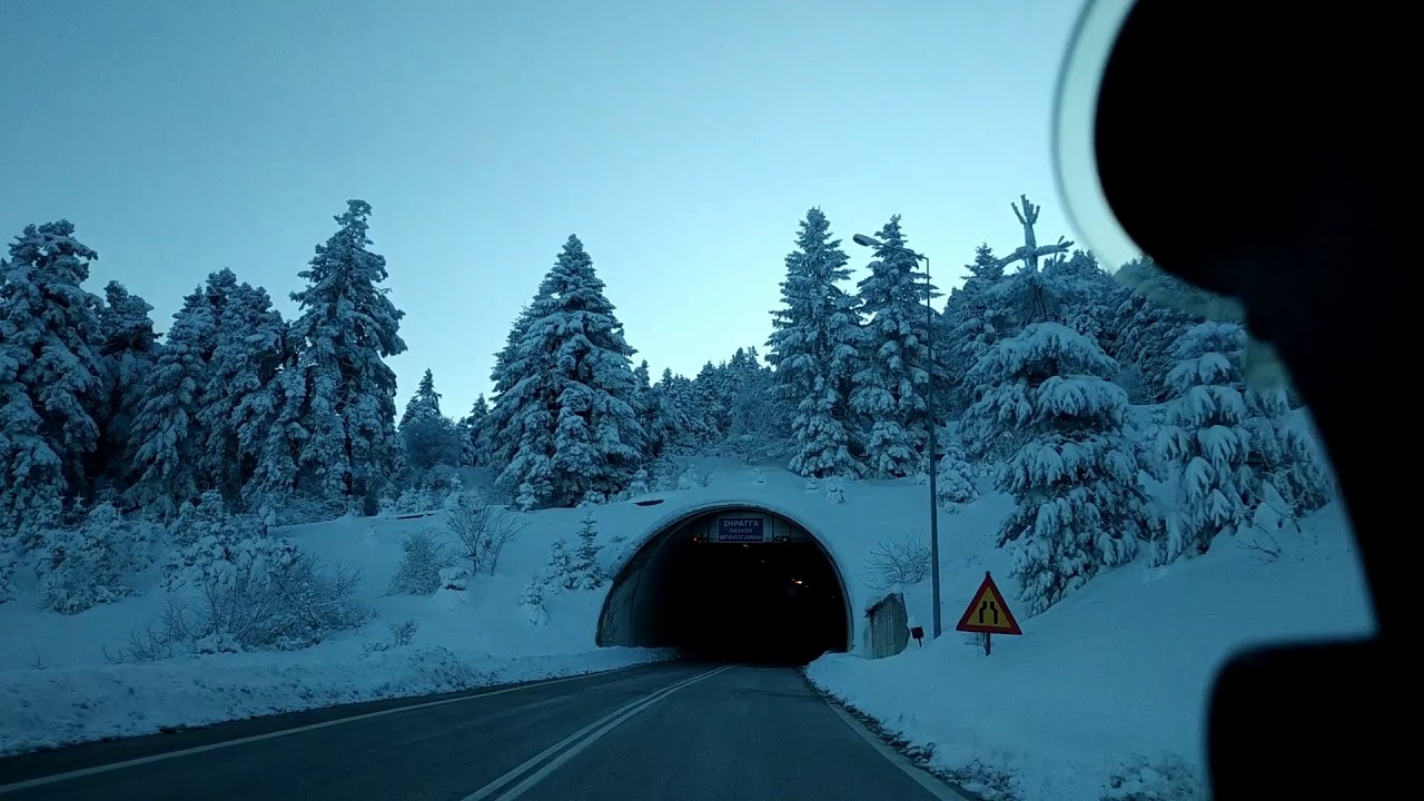 Κακοκαιρία Μήδεια 15.02.2021 - Διαδρομή Τυμφρηστός-Καρπενήσι / Greece-Route Tymfristos to Karpenisi.