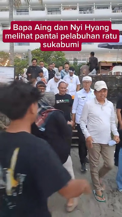 Father Aing and Nyi Hyang to Pelabuhan Ratu Beach, Sukabumi #kangdedymulyadi #shortvideo