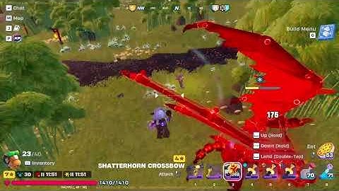 DRAGON FIGHT STILL WITH TRAP AND SWORD, CROSS BOW MID FIGHT HAD TO BE USED FOR FEW ROUNDS,FLY ON