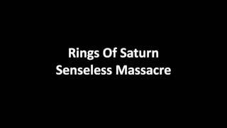 RINGS OF SATURN - SENSELESS MASSACRE [SING ALONG LYRIC VIDEO]