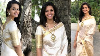 Swathista Krishnan Latest Hot White Saree Images Collections Actresses Hot Vertical Close Up Video