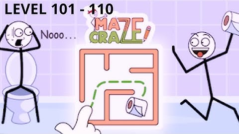 Maze Craze - Level 101 to 110 Solution - Maze Craze Rescue Puzzle Game - Gameplay Walkthrough