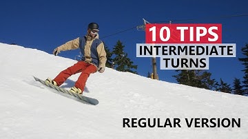 10 Tips to Improve Intermediate Snowboard Turns - Regular Version