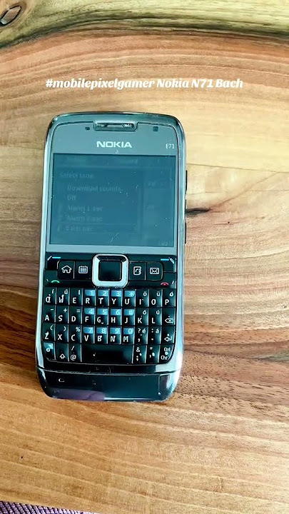 Nokia E71 Bach ringtone #nokiamobile #mobilepixelgamer