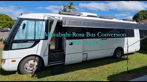 Mitsubishi Rosa Bus Conversion Time Lapse 8