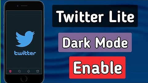 How to Enable Dark Mode on Twitter Android Mobile ( tweet application)