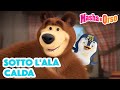  masha e orso sotto lala calda  cartoni animati per bambini 