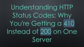 Understanding HTTP Status Codes: Why You