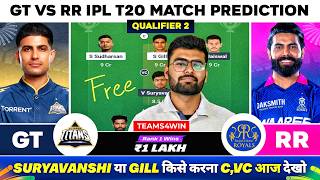 GT vs RR Dream11 Team, GT vs RR Dream11 Prediction, Gujarat vs Rajasthan Dream11 IPL T20 Today screenshot 1
