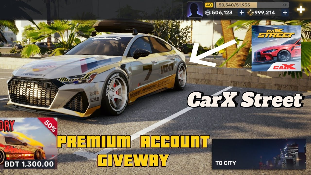 CarX Street Account Giveaway!!🎮 All Premium Cars |  Part 2  
