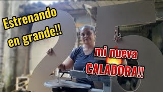 Estrenando mi nueva Caladora de Banco (My new scroll saw)  503 carpinteria elsalvador