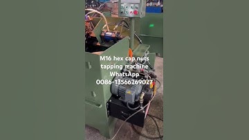 M16 hex cap nut tapping machine vertical single spindle with servo motor