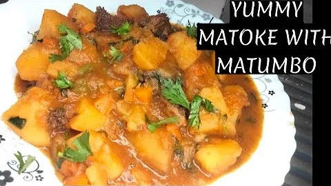 TASTIEST MATOKE WITH MATUMBO RECIPE//BEST KENYAN MATOKE RECIPE//AFRICAN DISH#food #cooking