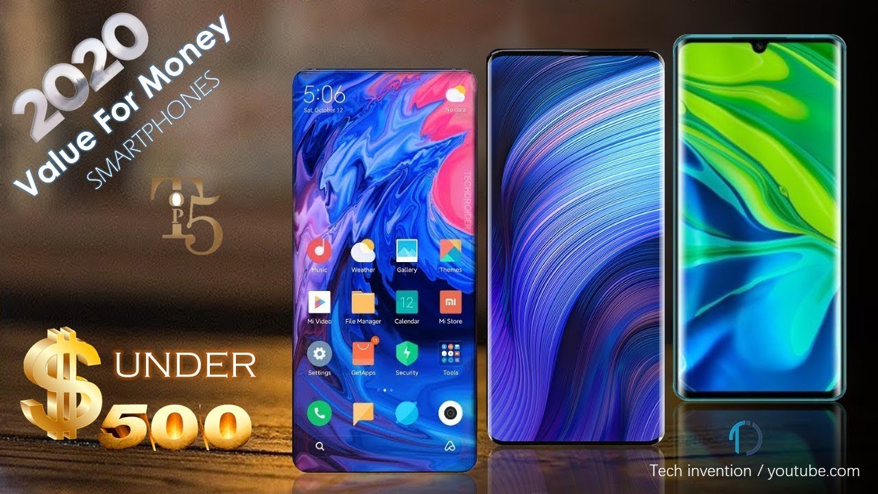 TOP 5 Budget smartphones Under 500 (Dollars) 2020 Best Value MOny
