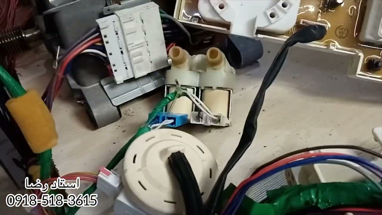 بر طرف کردن خطای E3 در لباسشویی های سامسونگ بورد کفی موتور ذغالی