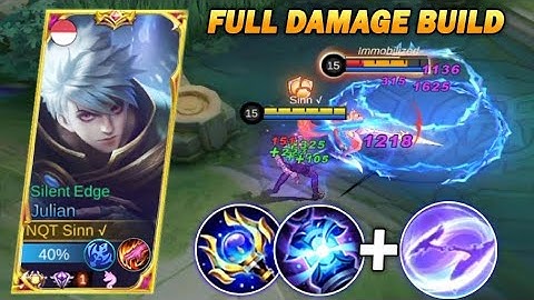 JULIAN FULL DAMAGE BUILD NEW SEASON 27 | TOP GLOBAL JULIAN BUILD & COMBO AND SET EMBLEM MLBB