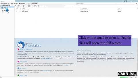 How to reply to email in Mozilla Thunderbird   The CW3 Web Hosting