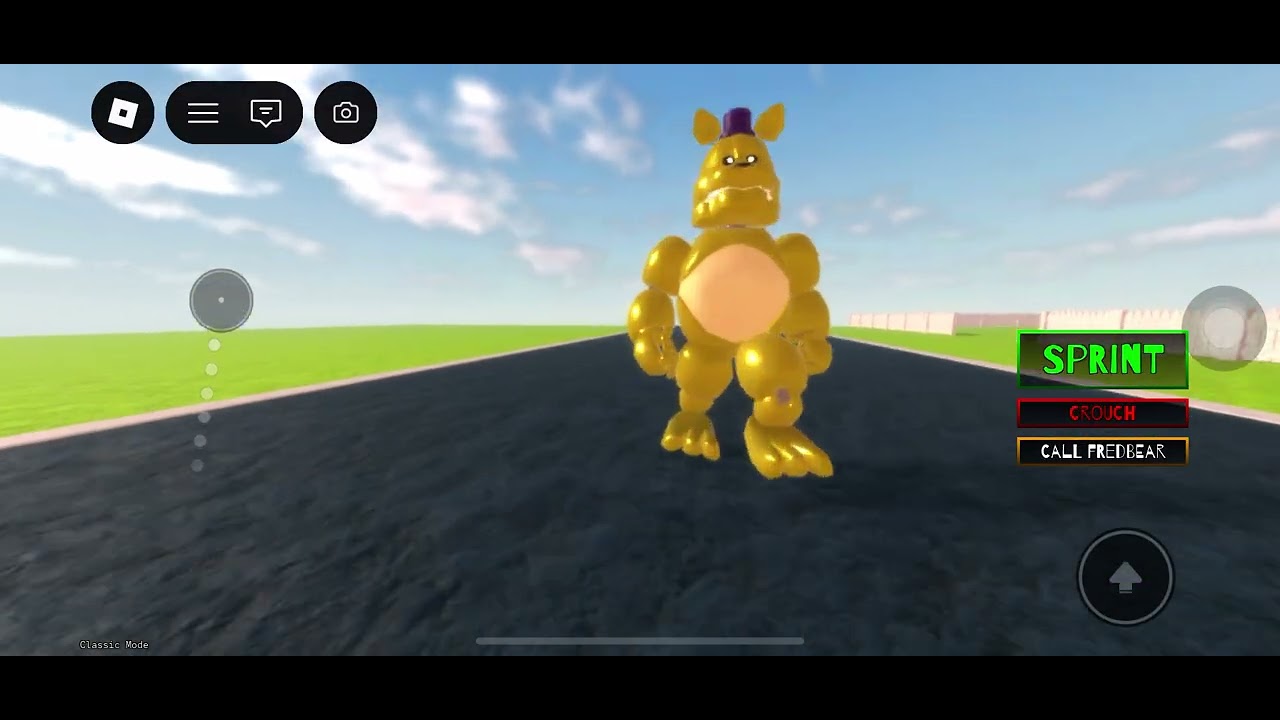 The fredbear is so fast💀my new roblox username:Purpleman_072991