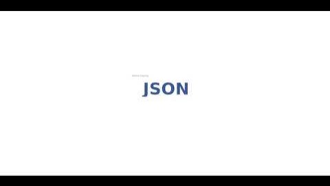 How to Say JSON