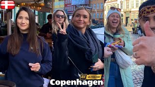 Busy Saturday in Downtown 🇩🇰 Copenhagen Denmark, 4K Walking Tour, February 2024