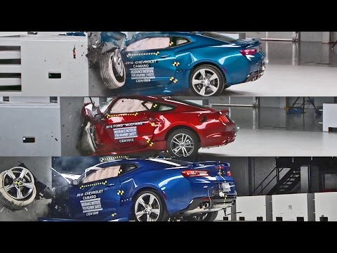 Crash Test MUSCLE CAR - Mustang, Camaro and Challenger