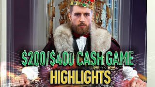 HIGH STAKES POKER $200/$400 with limitless Cash Game Top Pots Ep17 Cards-UP Highlights